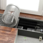 image-Внутрипольный конвектор отопления электрический Varmann Qtherm Electro QE 180.110.1250 RR U EV1 L с вентилятором подключение слева решетка серебро