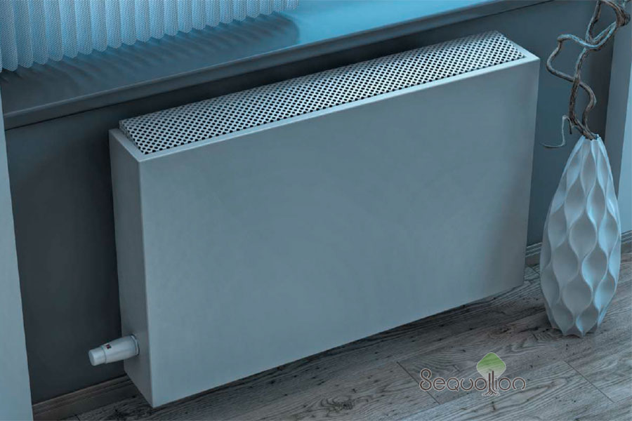 Конвектор настенный водяной Varmann PlanoKon PO 70.600.400 RAL9016 L одноярусный подключение сбоку слева