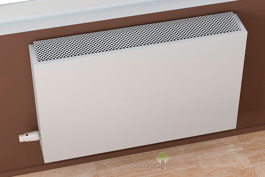 Конвектор настенный водяной Varmann PlanoKon PV 120.400.2000 RAL9016 L одноярусный подключение снизу слева