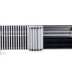 image-Внутрипольный конвектор отопления водяной Бриз В KZTO 220V 300x80x800 с вентилятором подключение слева решетка серебро