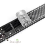 image-Внутрипольный конвектор отопления водяной Varmann Qtherm Q 230.150.800 RR U EV1 с вентилятором подключение справа решетка серебро