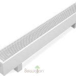 image-Напольный конвектор отопления водяной Varmann MiniKon MSRV 135.80.600 RAL9016 L серия Стандарт без вентилятора подключение снизу слева цвет белый
