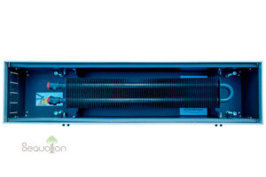 Внутрипольный конвектор отопления водяной Techno Usual KVZ 200-120-600 без вентилятора подключение слева без решетки