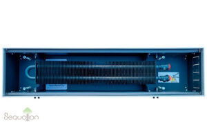 Внутрипольный конвектор отопления водяной Techno Usual KVZ 200-120-600 без вентилятора подключение справа без решетки